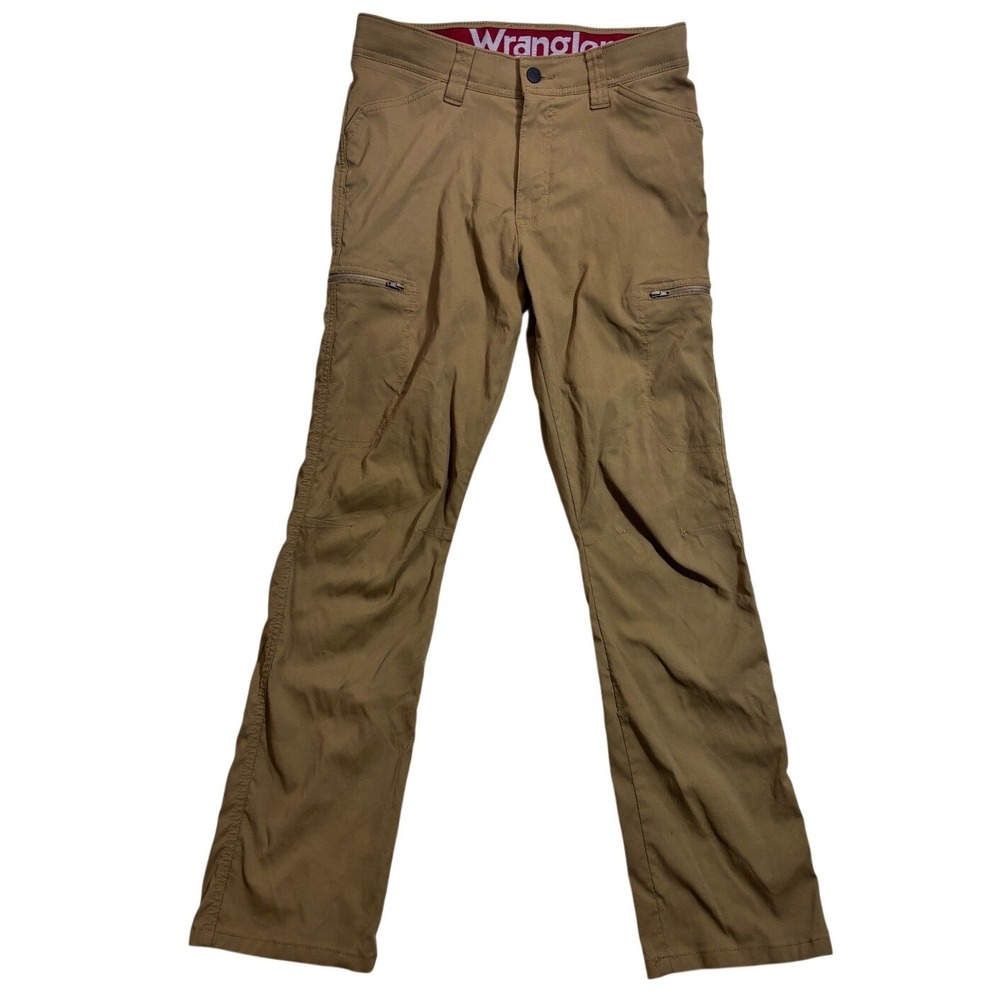 Wrangler ATG All Terrain Gear Mens Tan Khaki Stretch Cargo Pants 29x30 112325809